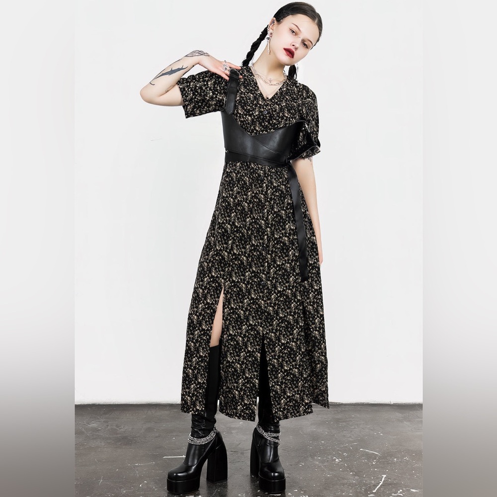 Disturbia Gardenia Print Button Down Midaxi Dress US 6 / UK 10 - Picture 8 of 10